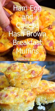 ham egg and cheese hash browns breakfast muffins are the perfect way to use up leftovers