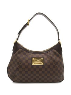 circa 2008 brown signature Damier Ebène canvas leather trim logo plaque adjustable top handle top zip fastening main compartment internal slip pocket internal logo patch contrast lining gold-tone hardware Condition: EXCELLENT. This previously owned item is in near-perfect condition with no signs of damage or use. Shoulder Bag Brown, Chanel 2, Iconic Bags, Flat Boots, Ballet Flat Shoes, Pump Sandals, Environmental Impact, Ski Wear, Lady Dior