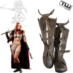 Custom leather boots and gloves based on Red Sonja Red Sonja, Marvel Comics Art, Comics Art, Geek Culture, Savannah Ga, Custom Leather, Leather Gloves, Make And Sell, Savannah