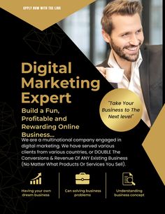 Learn how to make huge sales by learning online marketing with us. This is your time to be your own boss so take the first step abs click that link in the description 🪐 Understanding Dreams, Digital Marketing Manager, Social Media Optimization, Growth Marketing, Digital Marketing Training, Business Problems, Marketing Training, Marketing Solution, Marketing Courses