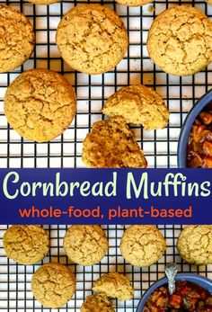 cornbread muffins whole - food, plant - based