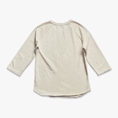 Women's Vintage Cotton Raglan Tee | Shinola® Detroit Cream Cotton T-shirt For Loungewear, White Cotton Tops With Baseball Collar, Casual Soft-washed Cream Top, Casual Cream Soft-washed Top, Jersey Crew Neck Tops For Baseball Season, White Cotton Baseball Jersey With Crew Neck, Baseball Season Jersey Crew Neck Tops, White Cotton Baseball Jersey With Raglan Sleeves, Basic Cotton Tops With Raglan Sleeves