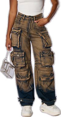 Bleached Jeans, Lucid Dreams, Lucid Dreaming, Denim Pant, Embellishments, Relaxed Fit, High Waisted, Zipper, Pants