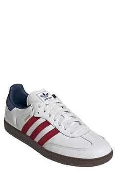 From the soccer field to the streets, this always-original sneaker maintains its legacy with premium materials and iconic 3-Stripes at the sides. Cushioned footbed Leather and synthetic upper/synthetic lining/rubber sole Imported Unisex Shoes Sneakers, Gender Inclusive, Size 12 Women, Samba Og, Samba, The Streets, Soccer Field, Rubber Sole, Soccer