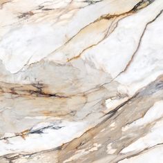 an image of marble that looks like it has been painted white and brown with gold accents