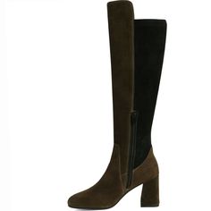 Complete your edgy style with these new arrivals knee high long boots from SaintG.These olive boots are crafted from 100% genuine leather with back stretch suede, raised front, fleece and leather lining for a luxurious feel, padded leather footbed provides lasting comfort. Featuring back stretch suede for the perfect fit around the calf, an inside zip closure to ensure comfortably slip them on and off.The Saint Elexis Olive leather boot is a luxe boot that cleverly combines a stylish youthful ou Luxury Fitted Knee-high Boots With Suede Lining, Luxury Calf Leather Knee-high Boots With Suede Lining, Olive Boots, Quality Leather Boots, Leather Knee High Boots, High Ankle Boots, Edgy Style, Knee High Leather Boots, Leather Boot