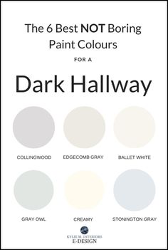 the 6 best not - boring paint colours for a dark halfway gray color scheme,