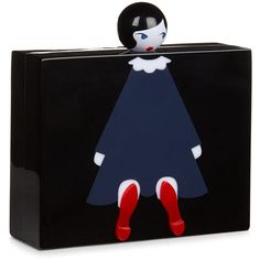 Lulu Guinness Black Perspex Chloe Doll Clutch (£265) ❤ liked on Polyvore featuring bags, handbags, clutches, acrylic purse, acrylic box clutch, reversible purse, chain handbags and hard clutch Bag Shapes, Lucite Purse, Acrylic Purse, Acrylic Box Clutch, Evening Clutches, Acrylic Clutch, Chain Purse, Strap Purse