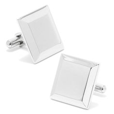 Square up your formal wear with these beveled edge square cuff links. Engravable Boxed for gift giving FABRIC & CARE Stainless steel Spot clean Imported  Size: One Size. Color: Grey. Gender: male. Age Group: adult. Material: Metal. Classic Rectangular Cufflinks For Anniversary, Classic Rectangular Wedding Cufflinks, Rectangular Polished Cufflinks For Formal Wear, Classic Rectangular Office Jewelry, Classic Rectangular Cufflinks, Rectangular Cufflinks For Business, Polished Rectangular Cufflinks, Classic Rectangular Cufflinks For Business, Modern Rectangular Cufflinks For Business