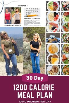 30 day, 1200 calorie meal plan with each day over 100 grams of protein. Grab this meal plan and reach your weight loss goals now. 100 Grams Of Protein, 400 Calorie Lunches, 1300 Calorie Meal Plan, 1200 Calorie Diet Meal Plans, 1500 Calorie Meal Plan, Stomach Fat Burning Foods, 1200 Calorie, Baking Soda Beauty Uses, Best Fat Burning Foods