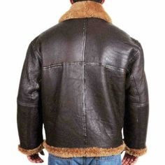 Sheepskin Jacket Mens, Leather Flight Jacket, The Aviator, Leather Factory, Fur Leather Jacket, Coat Fur, Sheepskin Jacket, Brown Fur, Winter Outerwear