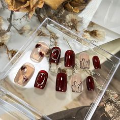 Product information: Nail beauty product classification: wearing armor Color classification: passionate (default Chinese) Specification type: Standard specifications Size: XS,S,M,L, Packing list: 1set* Nails Product Image: Fall Nail Ideas, Nail Beauty, Fall Nail, Beauty Product, Bosnia And Herzegovina, Packing List, Nail Ideas, Press On Nails, Cat Eye