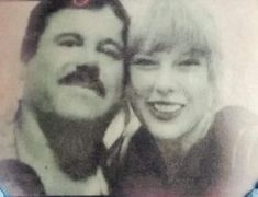 an old photo of two people smiling for the camera