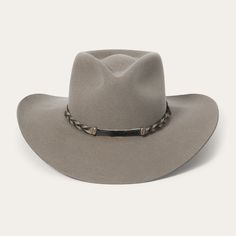 Stone Western Formal, Felt Cowboy Hat, Hat Bar, Modern Cowboy, Felt Cowboy Hats, Stetson Hat, Leather Hat, Denim Boots, Outdoor Hats