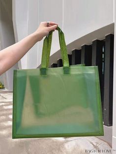 BagForLove - Clear Design Beach Bag with Double Handles - 1 Piece Product Description Color Green Pattern Type Plain Type Shopper Bag Details Pictures Similar Products h2 { text-align: center; } /* æ¢è¡ */ li{ white-space: normal; word-break: break-all; word-wrap: break-word; } .red-box { width: 100%; display: flex; flex-direction: row; flex-wrap: wrap; justify-content: center; } .red-box > div { width: 190px; height: 250px; margin: 10px; } .red-box > div > a > img { width: 190px; height: 250px; } .size-box { width: 100%; margin: auto; white-space: nowrap; } .table { border-collapse: collapse; border-spacing: 0; width: 100%; table-layout: fixed; } tr, td, th { border: 1px solid rgb(175, 173, 173); padding: 10px 0px; text-align: center; font-size: 14px; box-sizing: border-box; } .color-bu Green Square Beach Bag For Shopping, Summer Shopping Bags In Green, Summer Green Bags For Shopping, Green Summer Shopping Bags, Green Beach Bag With Adjustable Strap For Shopping, Green Rectangular Beach Bag With Adjustable Strap, Green Shoulder Bag For Everyday Beach Season, Brown Pattern, Color Coffee