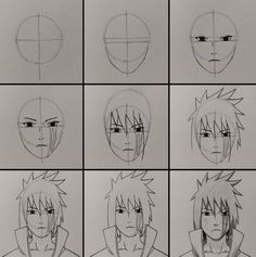 the steps in how to draw naruto from naruto's anime