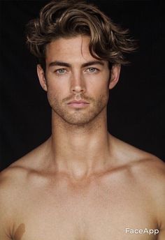 Diamond Face Hairstyle, Patchy Beard, Hairstyle For Men, Side Swept Hairstyles, Tousled Hair, Wavy Hair Men, Diamond Face Shape