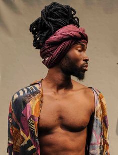 Afropunk Paris, Pan African, Black Men Hairstyles, Dreadlock Hairstyles, Afro Punk, Hair Wraps, Hair Reference