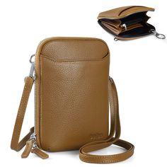 PRICES MAY VARY. 1. Introducing befen's leather cell phone crossbody bags - the perfect blend of functionality and style! This cute cell phone wallet purse for women features a convenient front slip pocket that allows you quick access to your cellphone whenever you need it. Crafted from high-quality pebble pattern genuine leather, brown fabric lining, silver tone metal hardware and zippers, this bag is both durable and stylish. 2. Designed to accommodate most big screen smartphones, including Ap Cheap Leather Coin Purse With Rfid Blocking, Cheap Handheld Versatile Phone Bag, Affordable Brown Phone Bag With Card Slots, Cheap Faux Leather Phone Bag For Everyday Use, Cheap Phone Bag For Daily Use With Zipper Closure, Cheap Trendy Phone Bag, Cheap Beige Phone Bag With Zipper Closure, Cheap Satchel Phone Bag With Adjustable Strap, Cheap Crossbody Bags With Hidden Phone Sleeve