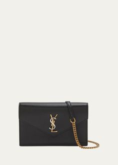 Saint Laurent YSL Monogram Wallet on Chain in Smooth Leather - Bergdorf Goodman Luxury Gold Wallet On Chain For Business, Classic Evening Wallet On Chain With Logo Plaque, Classic Evening Wallet On Chain With Gold-tone Logo, Classic Formal Wallet On Chain With Logo Plaque, Chic Formal Wallet On Chain With Logo Plaque, Luxury Formal Wallet On Chain With Logo Plaque, Elegant Evening Wallet On Chain With Logo Plaque, Elegant Wallet On Chain With Logo Plaque, Gold Wallet On Chain With Gold-tone Hardware For Business