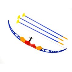 an image of a bow and arrows in the shape of a boat on white background