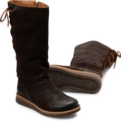 Expertly crafted and laced by hand, the Sable will bring a rustic, artisan touch to your coziest looks. Rustic Lace-up Boots For Outdoor, Rustic Lace-up Outdoor Boots, Rustic Brown Winter Boots, Rustic Brown Lace-up Boots, Rugged Winter Boots With Lacing, Rugged Lacing Winter Boots, Winter Suede Boots With Stitched Sole, Brown Winter Boots With Lacing, Rustic Brown Suede Boots