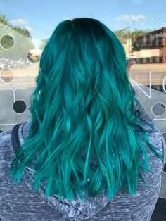 Hair Color Ideas Turquoise, Turquoise Hair Color Ideas, Teal Roots Blonde Hair, Light Turquoise Hair, Light Teal Hair Color, Teal Hair Color Turquoise, Torquise Hair, Turquoise Balayage, Aquamarine Hair Color