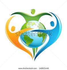 two people holding hands with the earth in front of them and text that reads russian