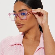 Persuasion Pink Frame Clear Lens Blue Light Eyewear Cat Eye Design Plastic Frame Blue Light Lens Oversized Bundle & Save Offers Welcome Bluelight Glasses Pink, Cat Eye Design, Pink Frame, Frame Blue, Pink Frames, Eye Design, Glasses Accessories, Blue Light, Cat Eye