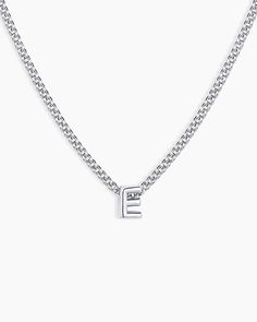 This silver-plated Wilder Mini Alphabet Necklace is a dainty layer with big meaning. Choose the initial that is special to you and add extra meaning to your everyday layer. This adjustable, alphabet design is a timeless piece that can be worn solo or alongside your favorite necklaces. Wilder Mini Alphabet Necklace in E/Silver, Women's by gorjana Silver Initials Necklace For Everyday, Everyday Silver Necklaces With Initials, Silver Initial Necklace For Everyday Wear, Alphabet Necklace, Alphabet Design, 14k Gold Necklace, Spring Rings, Timeless Pieces, Silver Plate