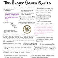 the hunger games quote with an image of a bird in a wheel on top of it