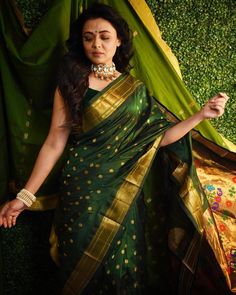 Prarthana Behere, Engagement Saree, Engagement Look, Saree Trends, Quick Outfits, Saree Look, Krishna Images, Saree Wedding