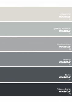 the different shades of gray paint