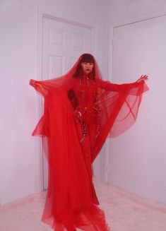 Yeha Leung - Coeval Magazine Unorganized Aesthetic, Creepy Yeha, Julius Cesar, Pirate Witch, Mass Outfit, Yeha Leung, Dress With Veil, Red Bride, Vampire Wedding