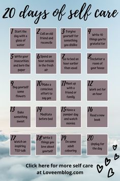 Tasks To Do, 20 Days Glow Up Challenge, 20 Day Glow Up Challenge, 21 Days Challenge To A Better You, Happiness Advice, Mindfulness Challenge, Care Tasks, 20 Day Challenge, Self Care Challenge