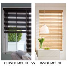 two different types of blinds in the same room