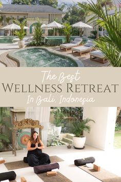 The Best Wellness Retreat in Bali, Indonesia Southeast Asia Backpacking, Palm Tree House, Bali Travel Guide, Wellness Activities, Yoga Wellness