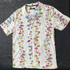 Fashion Nova Men All Over Mushroom Short Sleeve Button Up Size: Small Condition: Nwt Color: Yellow/ Multi Casual White Shirt With Mushroom Print, Fashion Nova Men, Fashion Nova Shirts, Yellow Cream, Men Shirt, Short Sleeve Button Up, Casual Shirts For Men, Shirt Sleeves, Casual Button Down Shirts