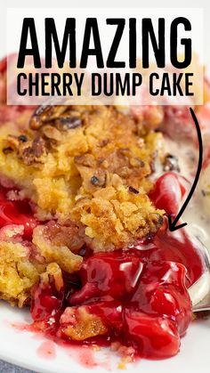 Cherry Dump Cake Recipe Best Cherry Dump Cake Recipes, Cherry Filling Recipes Easy, Dump Cherry Cake, Cherry Pie Filling Dump Cake Recipe, Recipes With Cherry Pie Filling Easy Desserts, Cherry Dump Cake Recipes Pioneer Woman, Dump Cake Cherry Pie Filling, Cherry Pie Dump Cake Recipes, Cherry Dump Cobbler