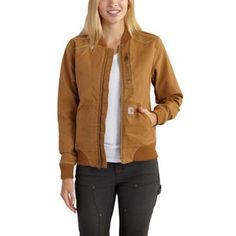 Carhartt Women's Crawford Bomber Jacket, 102524 Carhartt Workwear, Carhartt Womens, Carhartt Jacket, Carhartt Women, Plus Size Outerwear, Classic Jacket, Plus Size Coats, Jacket Women, Light Jacket