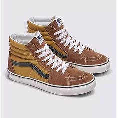 Nwt Men’s Vans Sk8 Pro Classics Hi Top. Comes With White Laces As Well. Vans Brown Sneakers With Cushioned Footbed, Brown Vans Sneakers With Cushioned Footbed, Brown High-top Sneakers For Skateboarding, Brown High-top Vans Sneakers, Vans Brown High-top Sneakers, Brown Synthetic High-top Skate Shoes, Urban Brown Vans Sneakers, All White Vans, Vans Sk8 Hi Pro