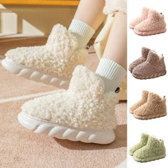 Product Description Unisex Slipper Booties Slip On Winter Warm Slippers Indoor Womens Plush Cozy Product Details   Description: Gender: Unisex, Women, Men Style: Fuzzy Slippers, Indoor Slippers, Bedroom Slippers, House Slippers, House Shoes, Warm Shoes, Plush Slippers, Warm Slippers, Slipper Booties Pattern Type: Solid Color Color: white, pink, khaki, green, coffee (Optional) Size: US 5.5-6, US 7-7.5, US 8.5-9, US 9.5-10, US 10.5-11 (Follow the size chart to select please) Upper Material: Plush Cheap Textured Slide Slippers, Holiday Bedroom, Month October, 33rd Birthday, Cozy Slippers, Dream Fashion, Indoor Slippers, Plush Slippers, Bedroom Slippers