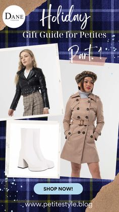 Holiday Gift Guide for Petites (Part 1). All outfits mentioned here are from the Winter Collection of Dane Fashion, a petite-friendly Canadian brand. Stretch Knit Dress, Dolman Sleeve Sweater, Classic Trench Coat, Petite Jacket, Petite Women, Petite Fashion, Holiday Gift Guide