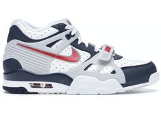 Bo Jackson Sneakers, Nike Air Trainer 3, Nike Air Trainer, Bo Jackson, Hot Sneakers, Nike Fashion, Perforated Leather, Sneakers Blue, Midnight Navy