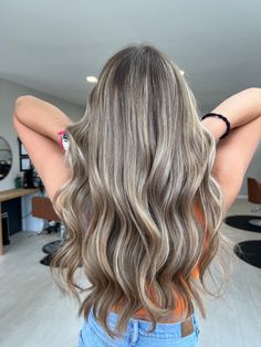 Light Colored Hair Ideas Ash Brown, Ash Cool Blonde Hair, Light Ash Brown Hair With Blonde Highlights, Ash Blonde Babylights On Brown Hair, Light Blond Balayage Hair, Ash Brown And Blonde Highlights, Ash Blonde With Dimension, Ashy Blonde Babylights, Ash Brown Hair With Blonde Highlights