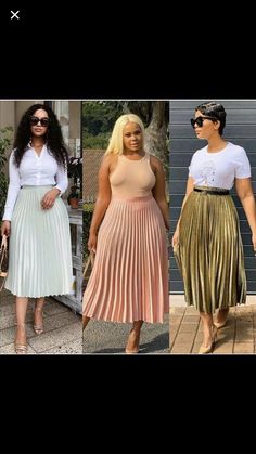 Long Pleated Skirts, Long Pleated Skirt, Pleated Skirt Outfit, Makeup Simple, Chic Dress Classy, Long Skirt Outfits, Stylish Work Attire, Pleated Long Skirt, Pleated Skirts