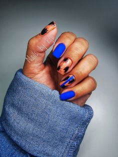 Bday Nails, Blue Nails, Cinnamon Sticks, Nail Inspo, Blue, Art, Nail Arts