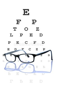 Optometry Concept. Eye glasses reflected, with optometrist chart on background , #AFFILIATE, #Eye, #glasses, #Optometry, #Concept, #chart #ad Glass Repair, Eye Glass, Quick Guide, Build Your Brand, Eye Health, Eye Care, Do It Yourself, New Job