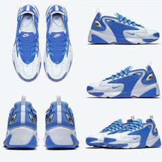 Inspired by running silhouettes from the early 2000s, the Nike Zoom 2K will be returning in a brand new “Game Royal” colorway. This offering comes dressed in a White and Game Royal color scheme. It features a White mesh and leather upper paired with Royal Blue contrasting accents. Its signature “ZOOM” on the lace loops completes the design. #nikezoom Nike Zoom 2k, Zoom 2k, The Early 2000s, Royal Colors, New Game, New Sneakers, White Mesh, Nike Zoom, Early 2000s