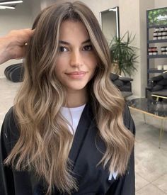 Balayage Hair Root Melt, Light Brown Extensions, Halo Highlights Hair, Toned Balayage, Blonde Light Brown Hair, Hair Black Hair, Rambut Brunette, Hair Blond